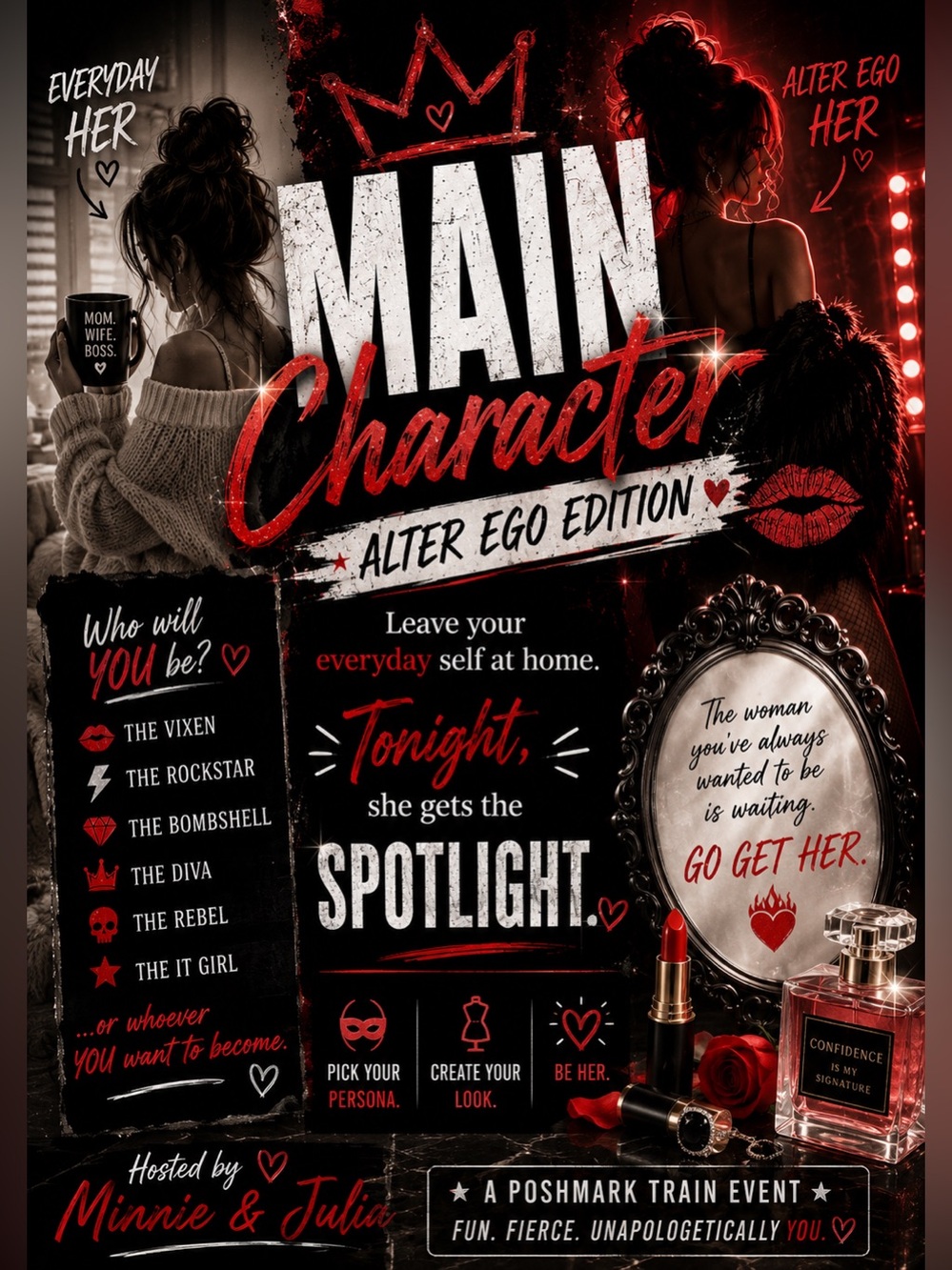👑Main Character: Alter Ego Edition💋 Monthly Train!